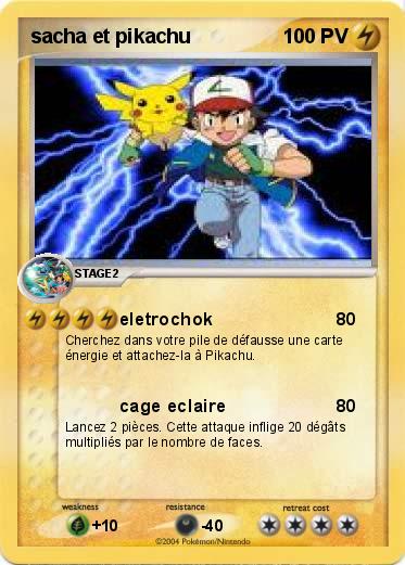Pokemon sacha et pikachu