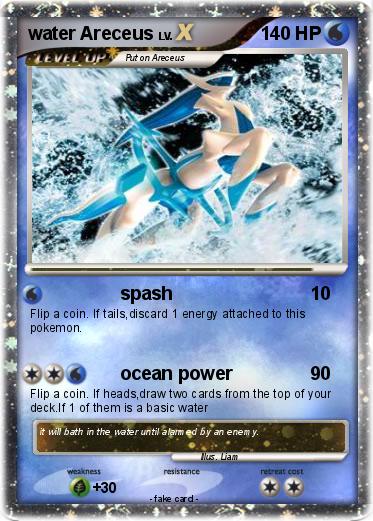 Pokemon water Areceus