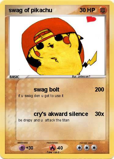 Pokemon swag of pikachu