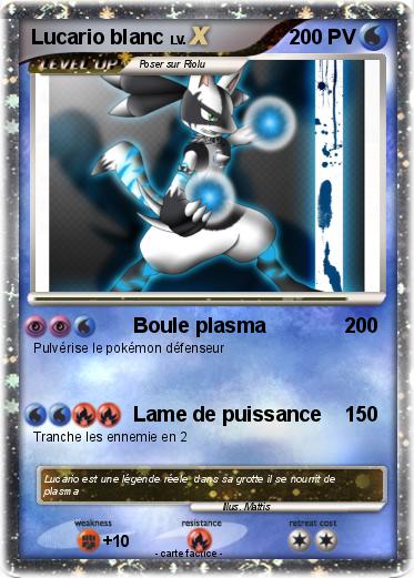 Pokemon Lucario blanc