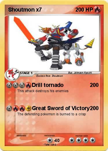 Pokemon Shoutmon x7