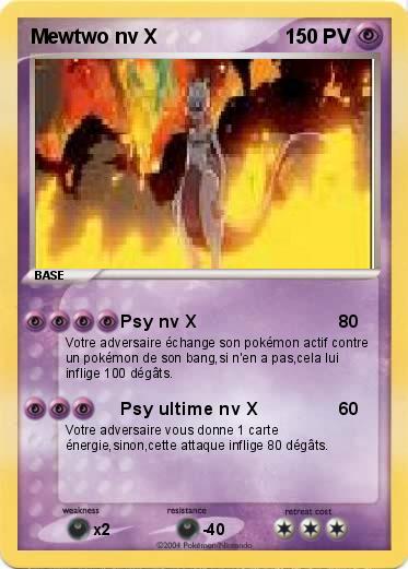 Pokemon Mewtwo nv X