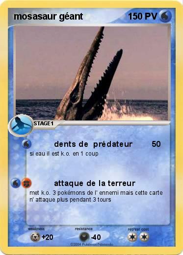 Pokemon mosasaur géant