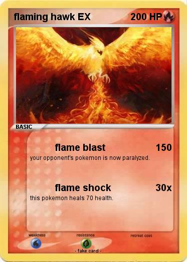 Pokemon flaming hawk EX