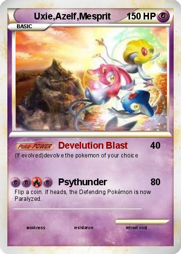 Pokemon Uxie,Azelf,Mesprit