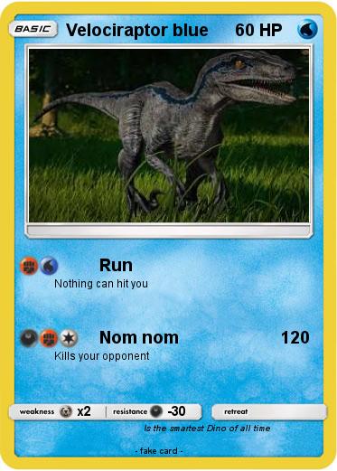 Pokemon Velociraptor blue