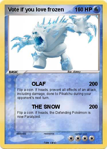 Pokemon Vote if you love frozen