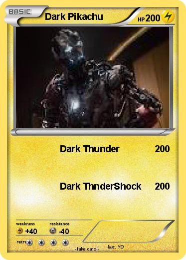 Pokemon Dark Pikachu