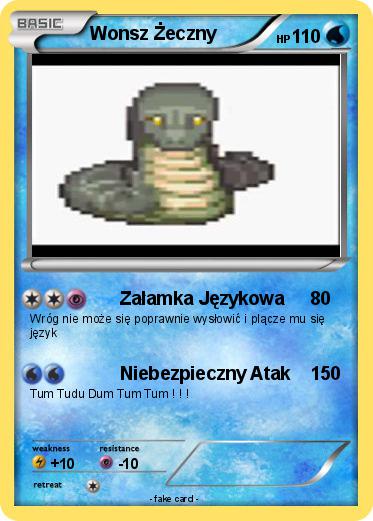 Pokemon Wonsz Żeczny
