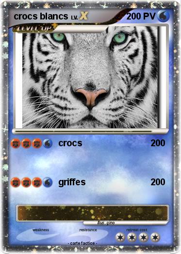 Pokemon crocs blancs