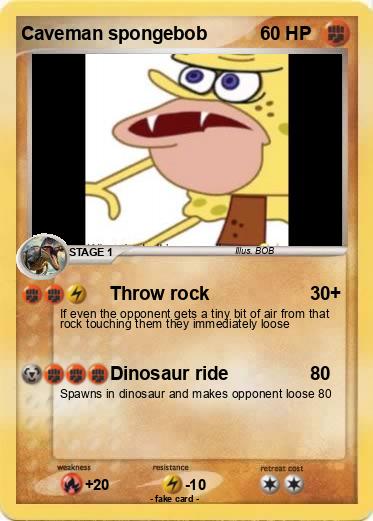 Pokemon Caveman spongebob