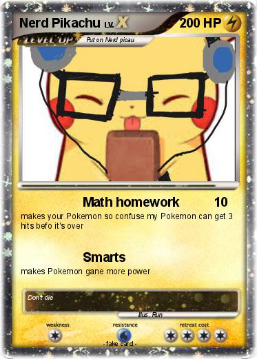 Pokemon Nerd Pikachu