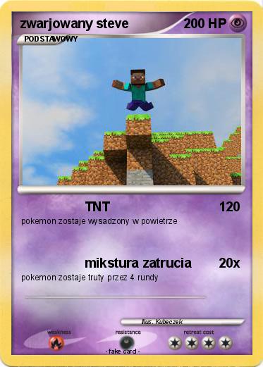 Pokemon zwarjowany steve