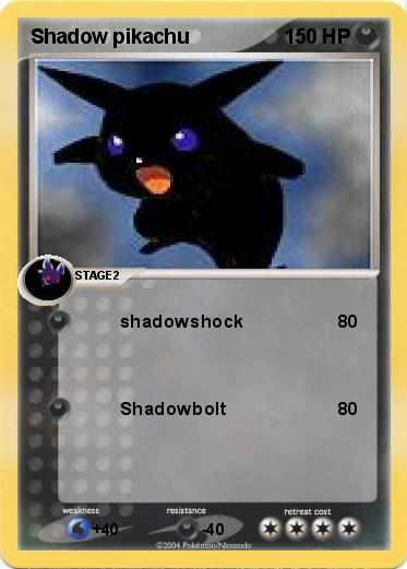 Pokemon Shadow pikachu