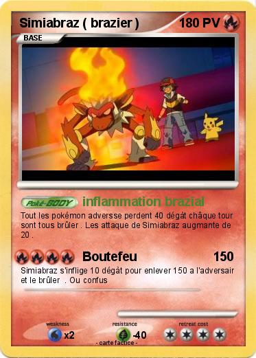 Pokemon Simiabraz ( brazier )