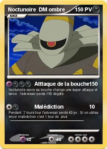 Pokemon Noctunoire  DM ombre