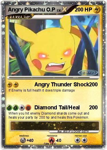 Pokemon Angry Pikachu O.P