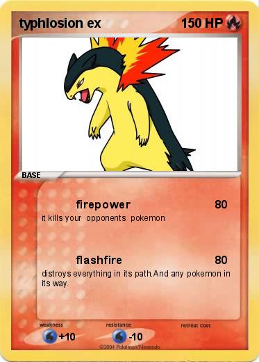Pokemon typhlosion ex