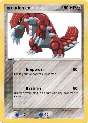 Pokemon groudon ex