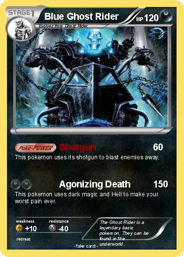 Pokemon Blue Ghost Rider
