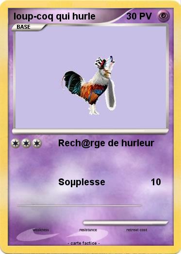 Pokemon loup-coq qui hurle