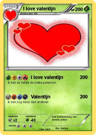 Pokemon I love valentijn