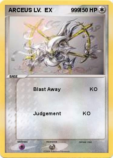 Pokemon ARCEUS LV.  EX            999