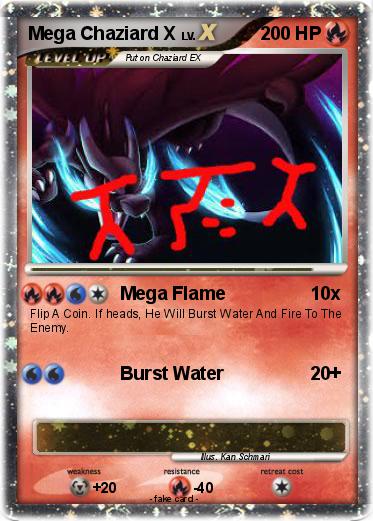 Pokemon Mega Chaziard X