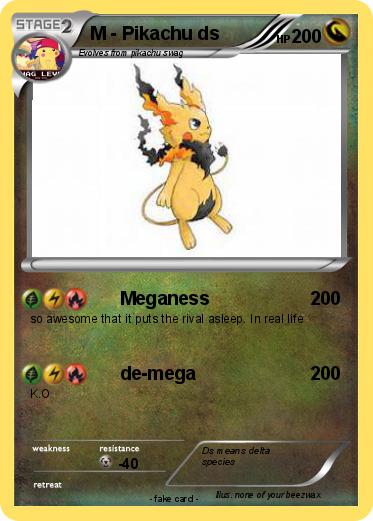 Pokemon M - Pikachu ds