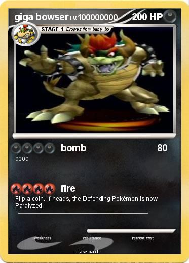 Pokemon giga bowser