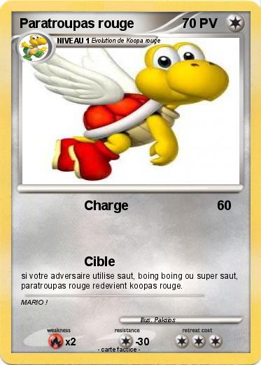 Pokemon Paratroupas rouge