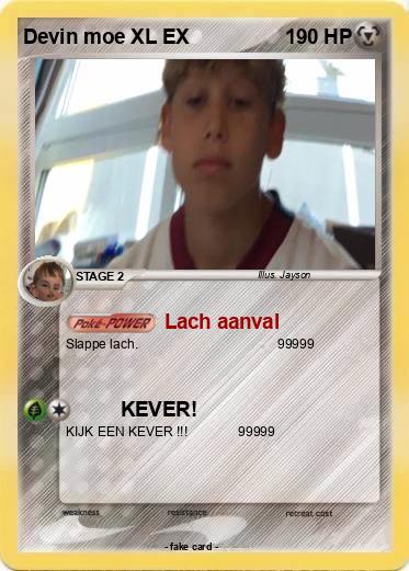 Pokemon Devin moe XL EX
