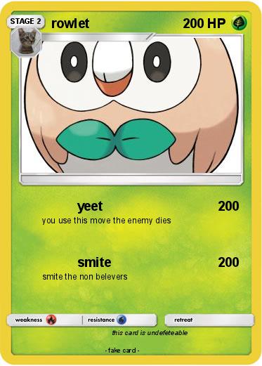 Pokemon rowlet