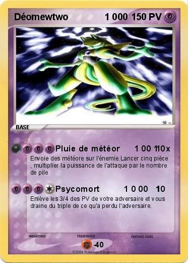 Pokemon Déomewtwo              1 000 