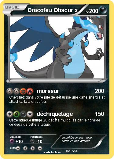 Pokemon Dracofeu Obscur x