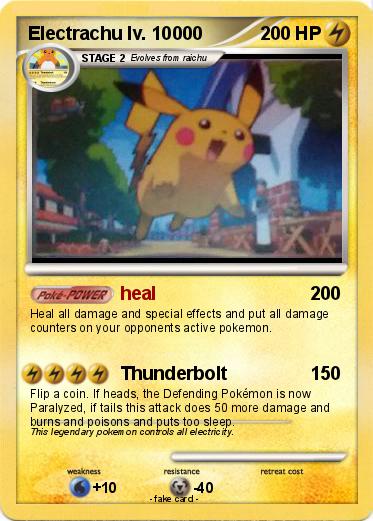 Pokemon Electrachu lv. 10000