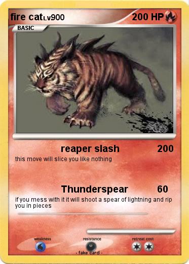 Pokemon fire cat