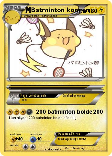 Pokemon Batminton kongen