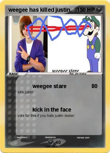 Pokemon weegee has killed justin