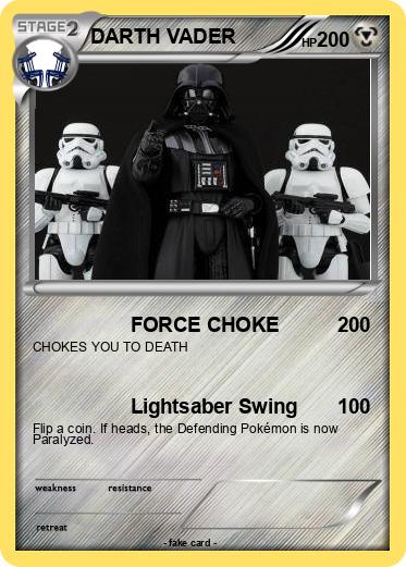 Pokémon DARTH VADER 2037 2037 - FORCE CHOKE - My Pokemon Card