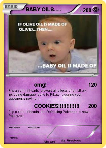 Pokemon BABY OILS.....