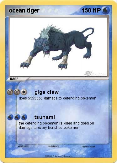 Pokemon ocean tiger