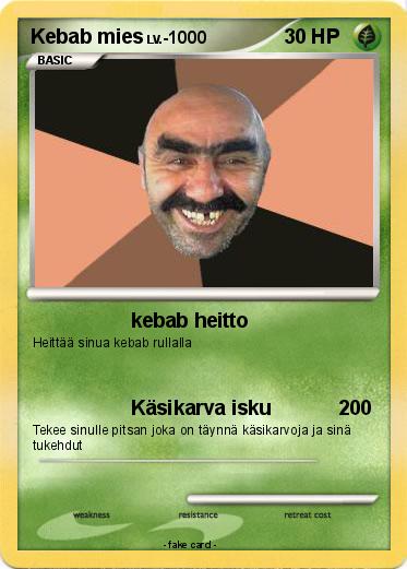 Pokemon Kebab mies