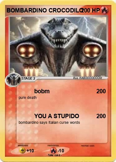 Pokemon BOMBARDINO CROCODILO