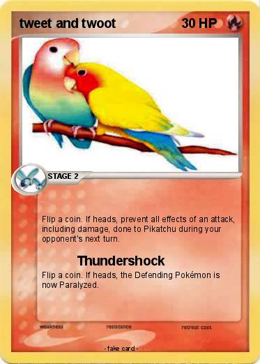 Pokemon tweet and twoot