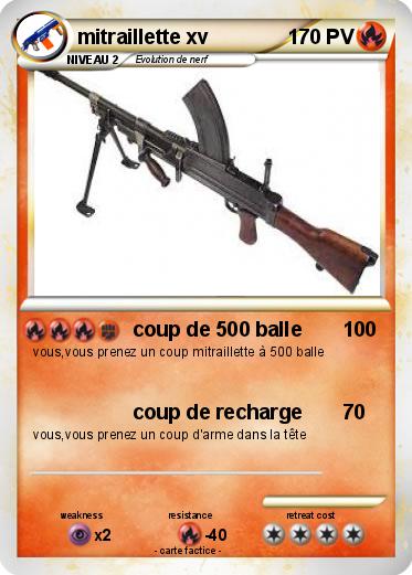 Pokemon mitraillette xv