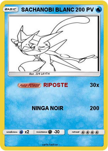 Pokemon SACHANOBI BLANC
