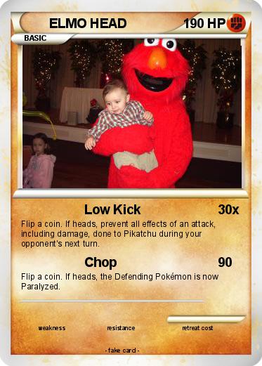 Pokemon ELMO HEAD