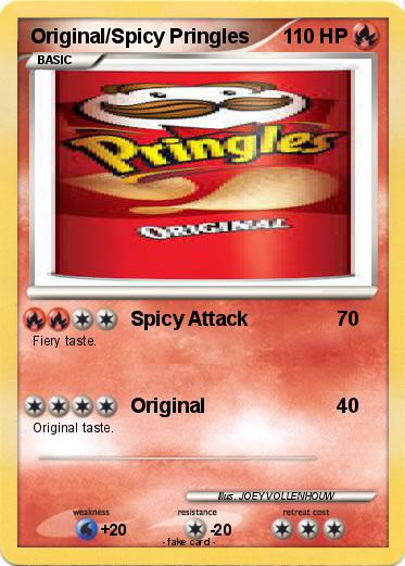 Pokemon Original/Spicy Pringles