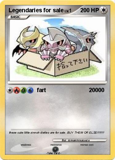 Pokemon Legendaries for sale